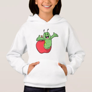 Caterpillar with Apple Hoodie