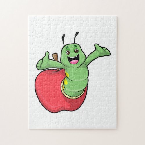 Caterpillar with Apple Jigsaw Puzzle