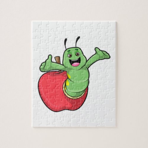 Caterpillar with Apple Jigsaw Puzzle