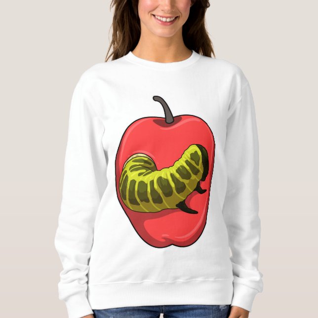 Caterpillar with Apple Sweatshirt (Front)