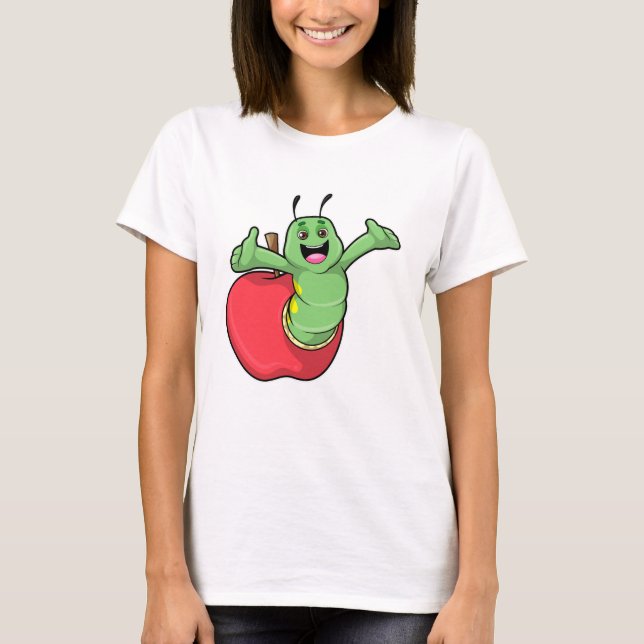 Caterpillar with Apple T-Shirt (Front)