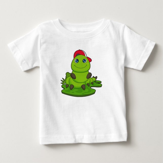 Caterpillar with Cap Baby T-Shirt (Front)