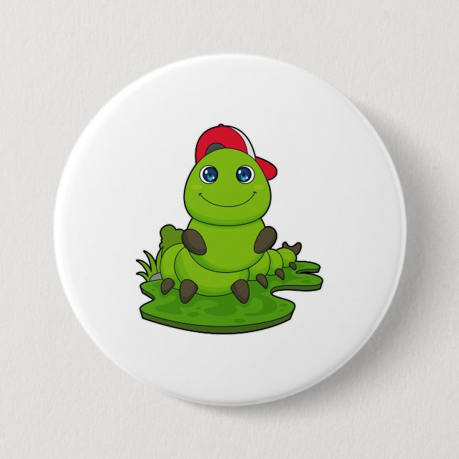 Caterpillar with Cap Button (Front)