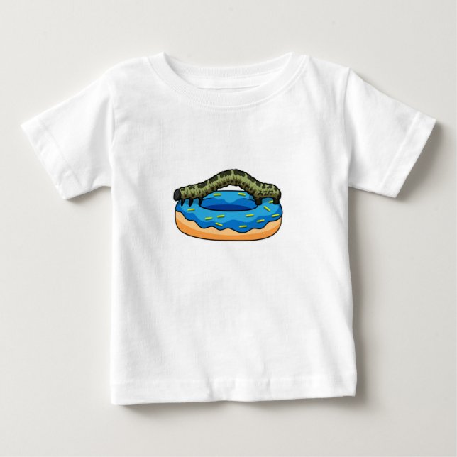 Caterpillar with Donut Baby T-Shirt (Front)