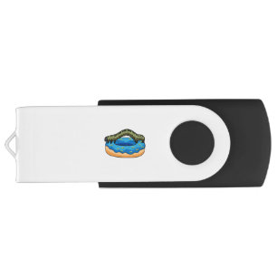 Caterpillar with Donut Flash Drive