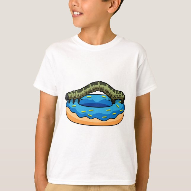 Caterpillar with Donut T-Shirt (Front)