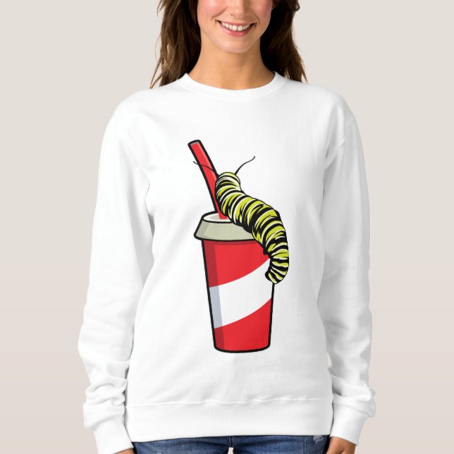 Caterpillar with Drink Sweatshirt (Front)