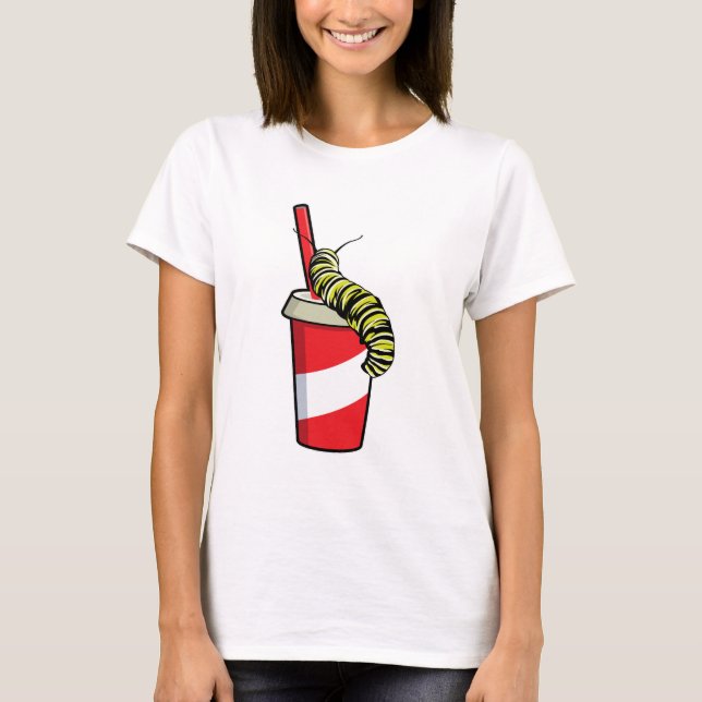 Caterpillar with Drink T-Shirt (Front)