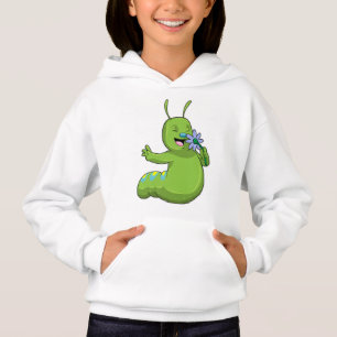 Caterpillar with Flower Daisy Hoodie