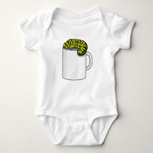 Caterpillar with Mug Baby Bodysuit