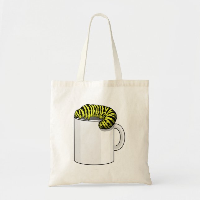 Caterpillar with Mug Tote Bag (Front)