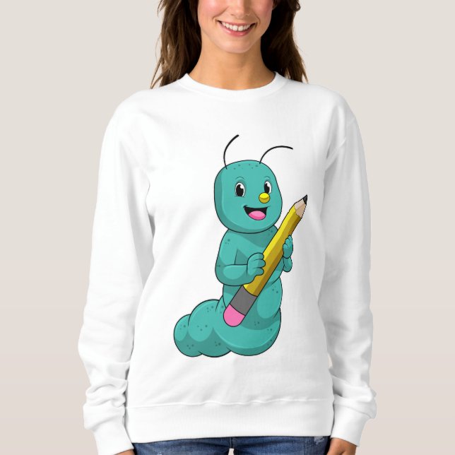 Caterpillar with Pencil Sweatshirt (Front)