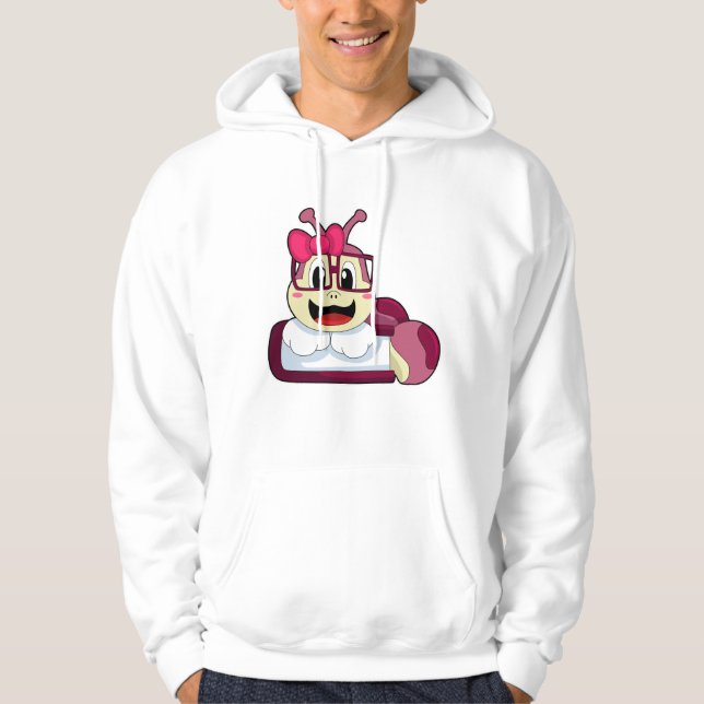 Caterpillar with Ribbon Hoodie (Front)