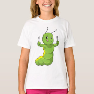 Caterpillar with Spoon & Fork T-Shirt