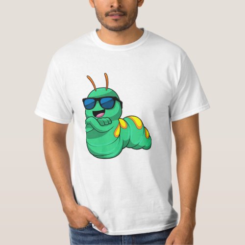 Caterpillar with Sunglasses T_Shirt