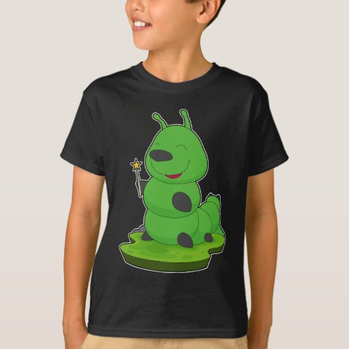 Caterpillar Wizard Magic wand T_Shirt