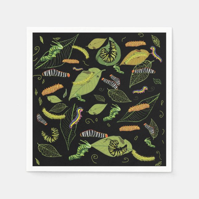 Caterpillars Heaven Napkins (Front)