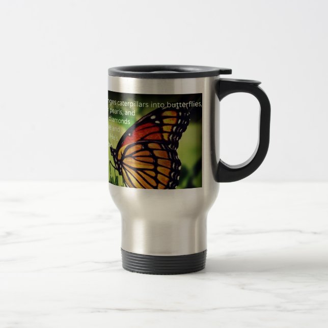 Caterpillars into Butterflies Travel Mug (Right)