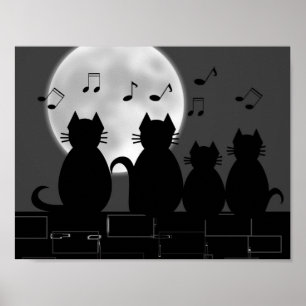Caterwauling by moonlight poster