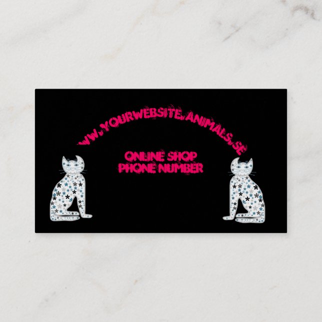 caterwauling Personalize Business Card (Back)