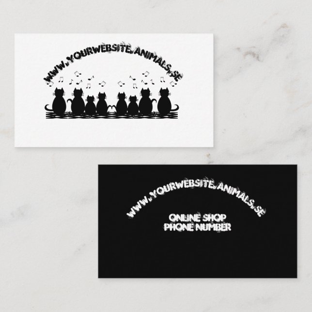 caterwauling Personalize Business Card (Front/Back)