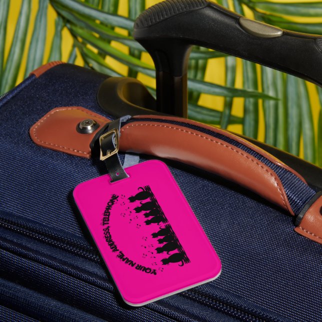 caterwauling Personalize , Luggage Tag  (Front Insitu 1)