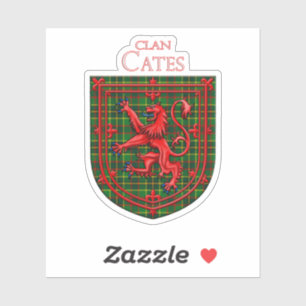 Cates Hunting Tartan Scottish Plaid Sticker