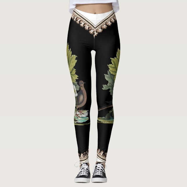 Catesby Bird on Back Leggings (Front)