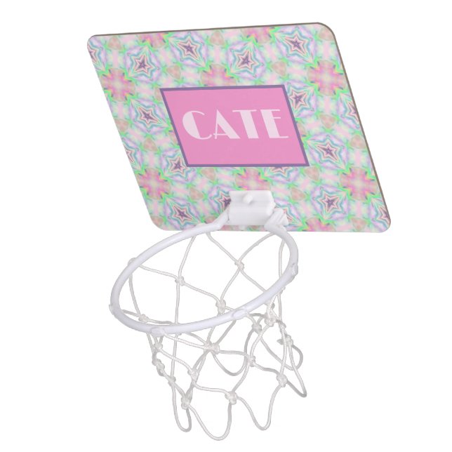 CATESTAR in shades of pink Mini Basketball Hoop (Above)
