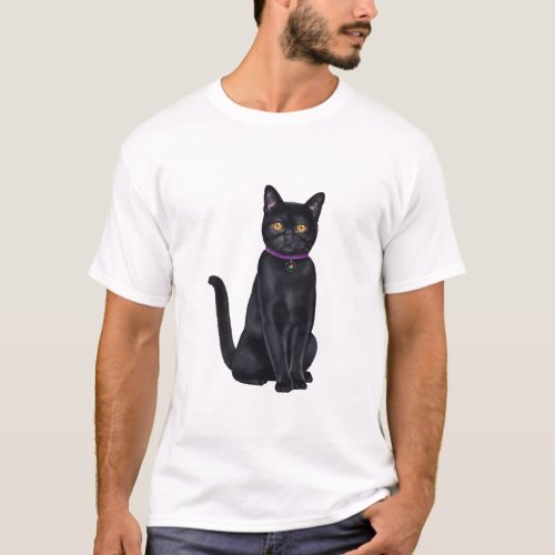 CatFans _ Bombay Black Cat T_Shirt