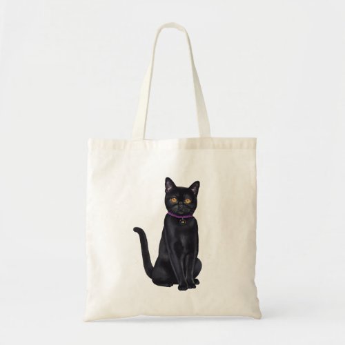 CatFans _ Bombay Black Cat Tote Bag