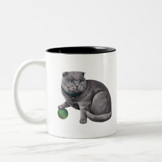 CatFans - Scottish Fold Two-Tone Coffee Mug