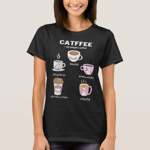  Catfee Funny Coffee  T_Shirt
