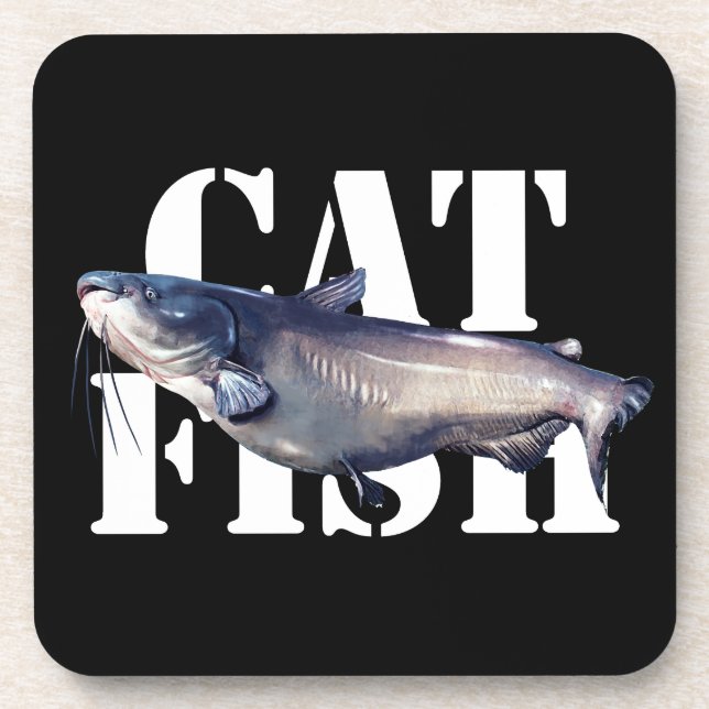 Catfish Beverage Coaster (Front)