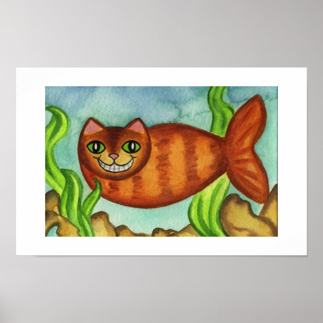 Catfish Cat Fish Poster Print (Front)