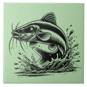 Catfish Ceramic Tile
