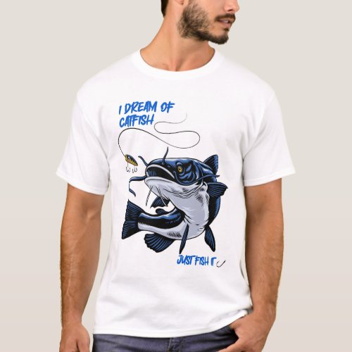 Catfish design T_Shirt
