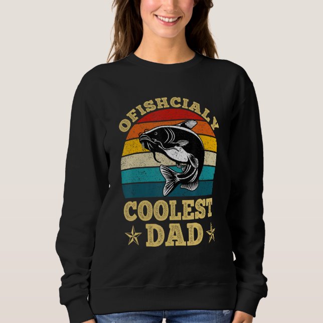 Catfish Fishing Noodling Catfishing Fisherman Dad  Sweatshirt (Front)