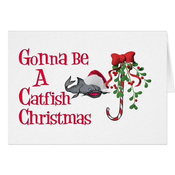 Catfish Funny Christmas Card