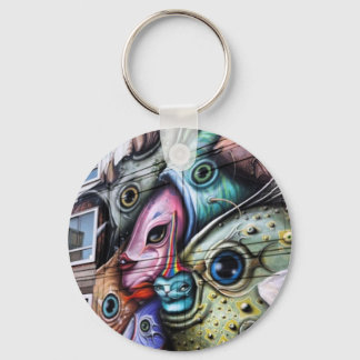 Catfish Graffiti in Amsterdam Keychain