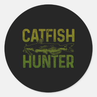 Catfish Hunter Catfish Fishing Gift  Classic Round Sticker