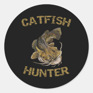 Catfish Hunter Catfish For Catfish Fisherman Classic Round Sticker