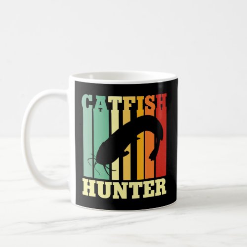 Catfish Hunter River Fishing Catfishing Angler Ret Coffee Mug