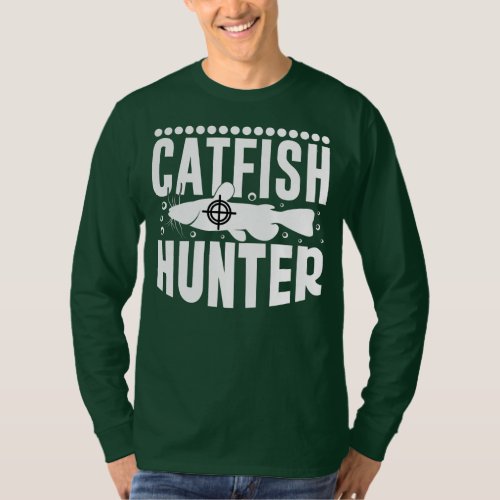 Catfish Hunter River Fishing Catfishing Angler T_Shirt