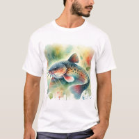 Catfish in Watercolor Art 170724AREF129 - Watercol