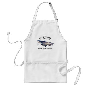 Catfish Noodling It's Not What you Think Adult Apron