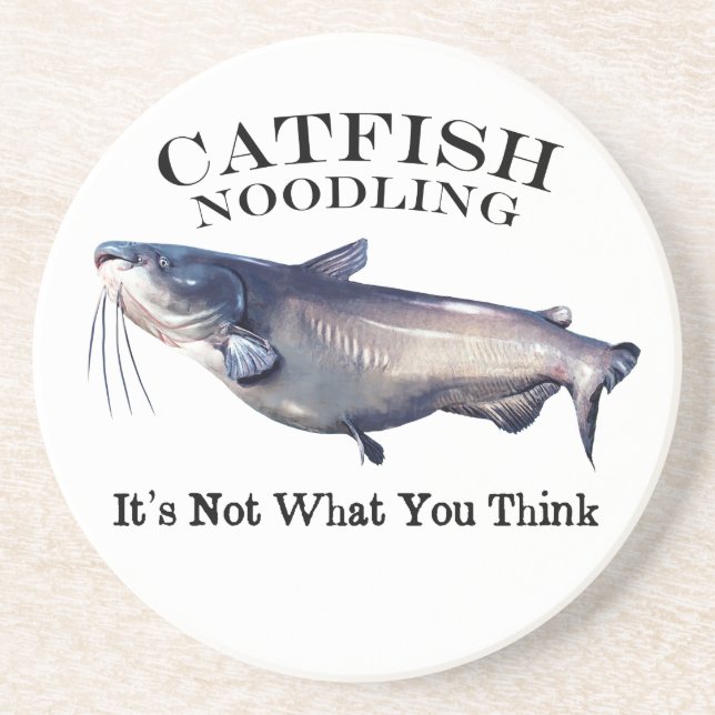 Catfish Noodling It's Not What you Think Coaster (Front)