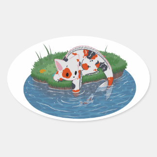 catfish oval sticker