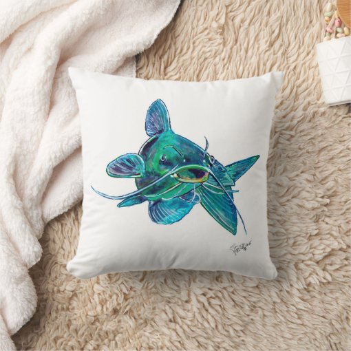 Catfish Pillow Zazzle