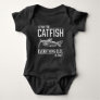 Catfish Pun Cat Noise Humor Kitty Fishing Lover Baby Bodysuit